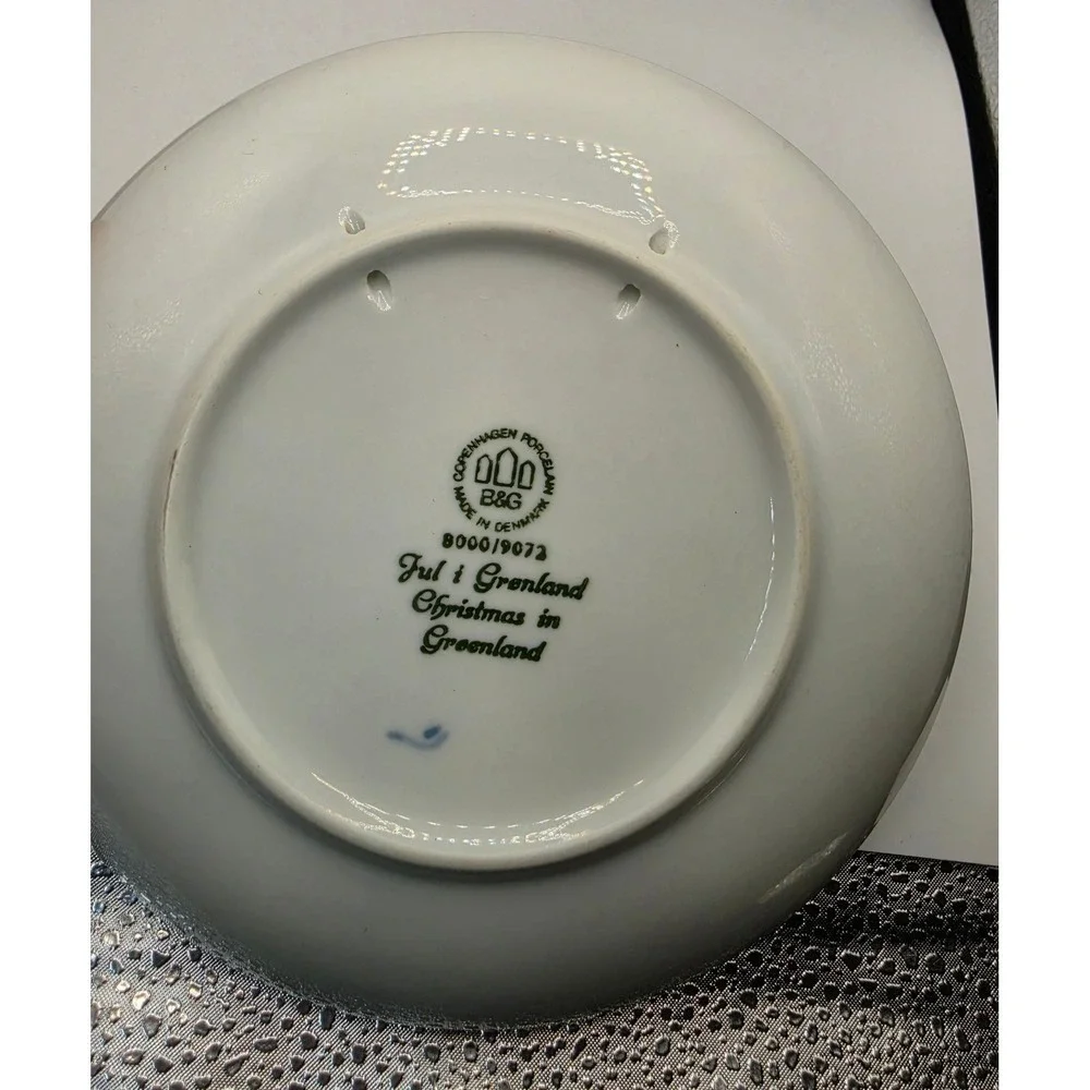 Royal Copenhagen Christmas Plates 1970 1971 1972 Blue White Porcelain Set of 3